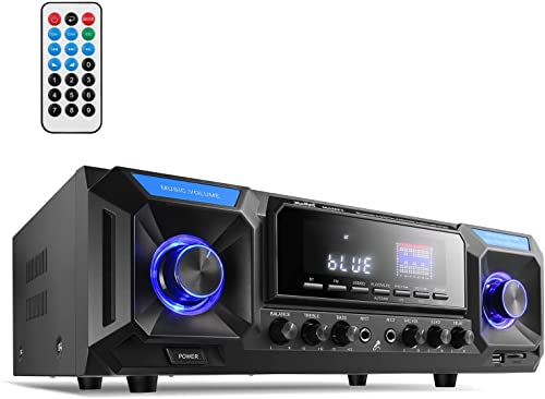 Amazon.co.jp: Moukey パワーアンプ ステレオアンプ Bluetooth 5.0